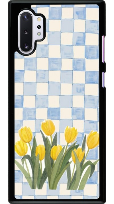 Samsung Galaxy Note 10+ Case Hülle - Blue vichy tulips Spring 2026