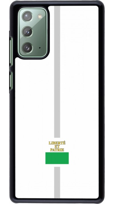 Coque Samsung Galaxy Note 20 - Canton VD blanc