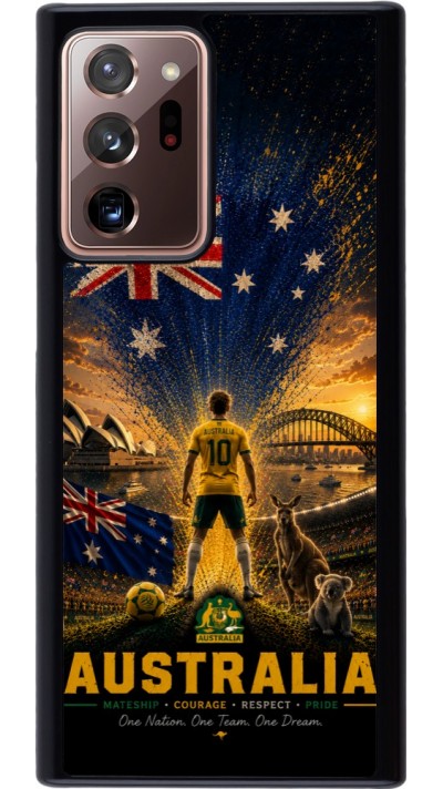 Coque Samsung Galaxy Note 20 Ultra - Football Australie splash 2026