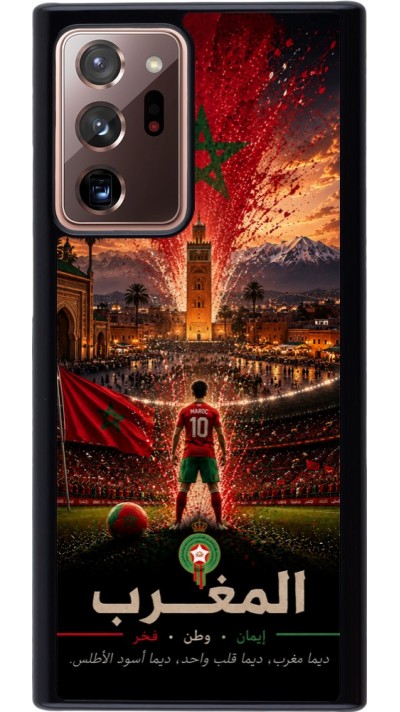 Coque Samsung Galaxy Note 20 Ultra - Football Maroc splash 2026