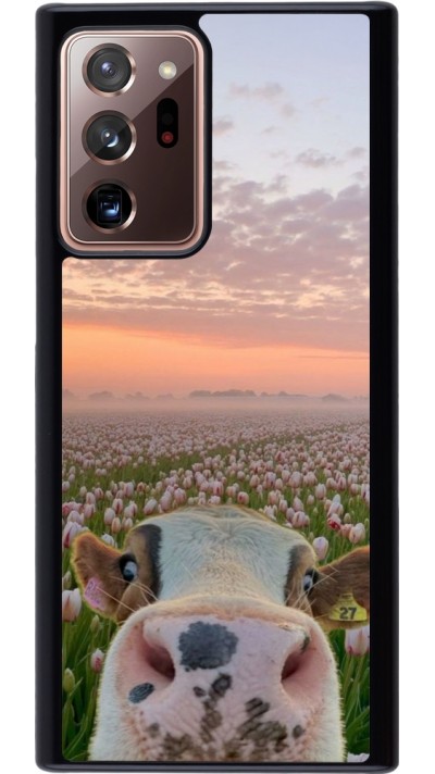 Coque Samsung Galaxy Note 20 Ultra - Cow with tulips Spring 2026