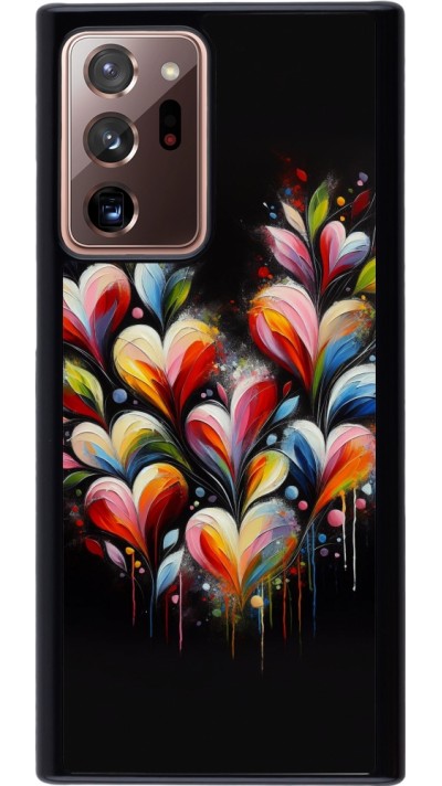 Samsung Galaxy Note 20 Ultra Case Hülle - Valentin 2024 Schwarzes Herz Abstrakt Samsung Galaxy Note 20 Ultra Case Hülle - Valentin 2024 Schwarzes Herz Abstrakt