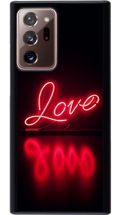 Samsung Galaxy Note 20 Ultra Case Hülle - Valentine 2025 Neon Liebe