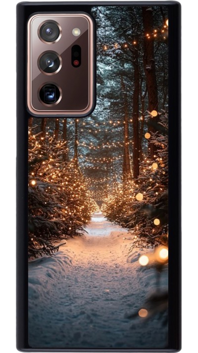 Samsung Galaxy Note 20 Ultra Case Hülle - Winter 25 Winter snowy road