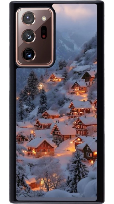 Samsung Galaxy Note 20 Ultra Case Hülle - Winter 25 Winter snowy village