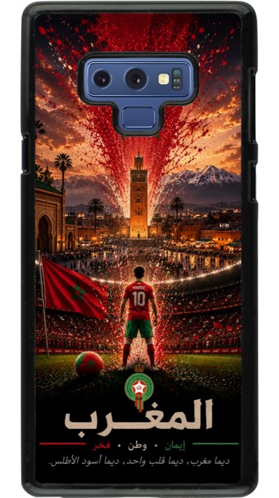 Coque Samsung Galaxy Note9 - Football Maroc splash 2026