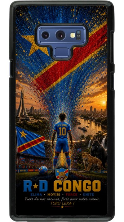 Coque Samsung Galaxy Note9 - Football République démocratique du Congo splash 2026