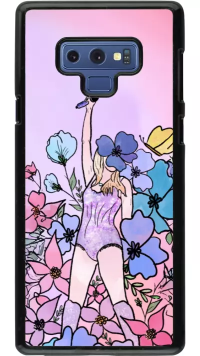Coque Samsung Galaxy Note9 - Taylor Swift Sketch - Pink