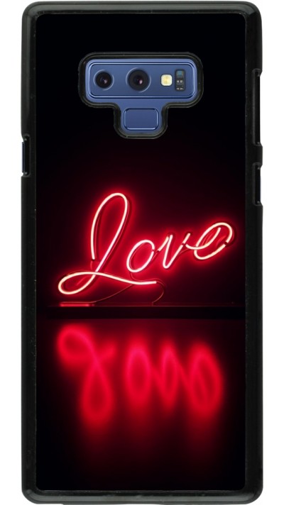 Samsung Galaxy Note9 Case Hülle - Valentine 2025 Neon Liebe