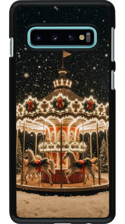 Samsung Galaxy S10 Case Hülle - Christmas 25 Carousel