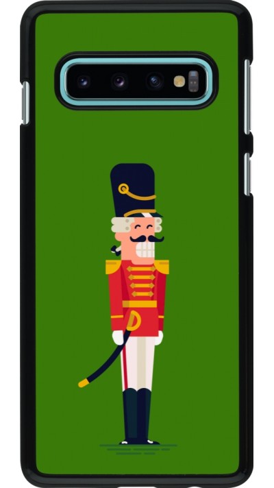 Samsung Galaxy S10 Case Hülle - Christmas 25 Nutcracker Green