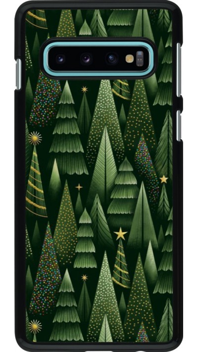 Samsung Galaxy S10 Case Hülle - Christmas 25 Pattern Xmas Tree