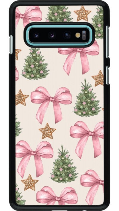 Samsung Galaxy S10 Case Hülle - Christmas 25 Vintage Ribbons