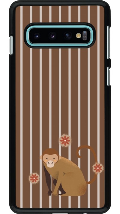 Coque Samsung Galaxy S10 - Monkey with stripes