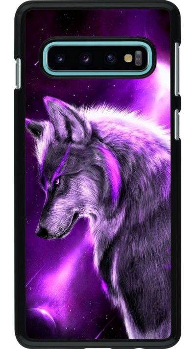 Hülle Samsung Galaxy S10 - Purple Sky Wolf Hülle Samsung Galaxy S10 - Purple Sky Wolf