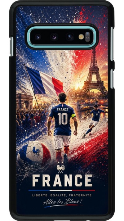 Coque Samsung Galaxy S10 - Football France splash 2026