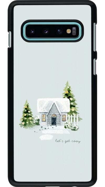 Samsung Galaxy S10 Case Hülle - Winter 25 Cosy House