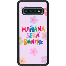 Coque Samsung Galaxy S10 - Silicone rigide noir Karol G Manana sera bonito