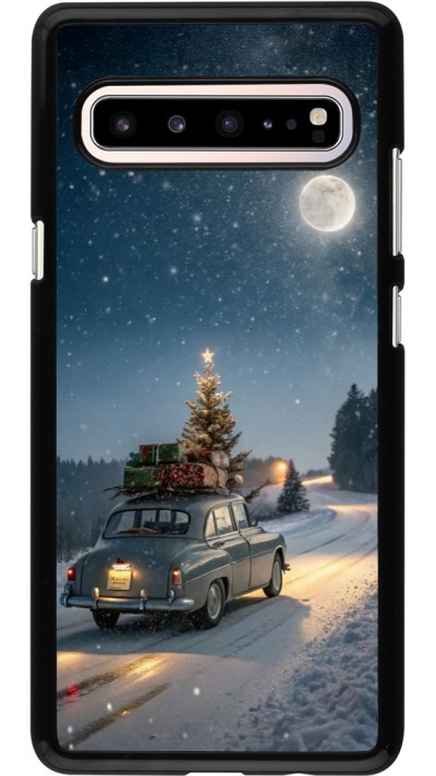 Samsung Galaxy S10 5G Case Hülle - Christmas 25 Car with Tree Xmas