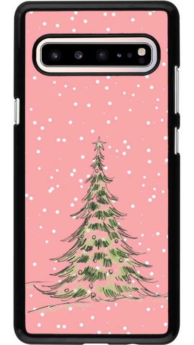Samsung Galaxy S10 5G Case Hülle - Christmas 25 Pink Tree