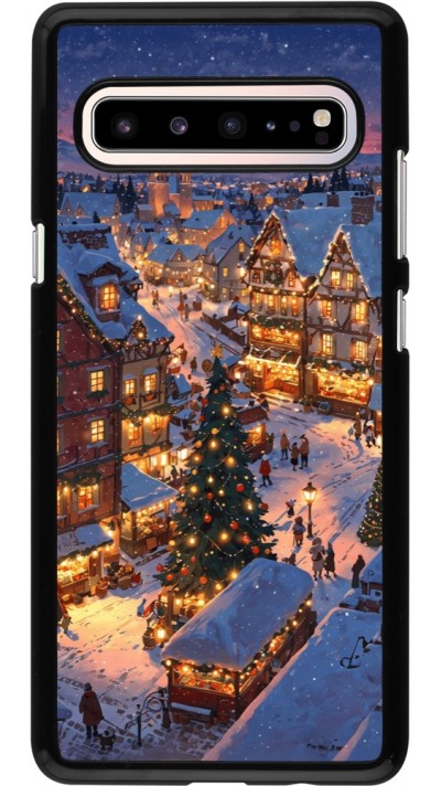 Samsung Galaxy S10 5G Case Hülle - Christmas 25 Xmas Village