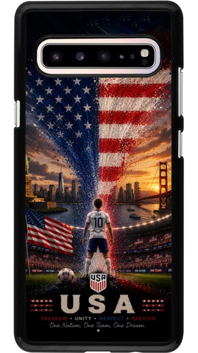Coque Samsung Galaxy S10 5G - Football États-Unis splash 2026