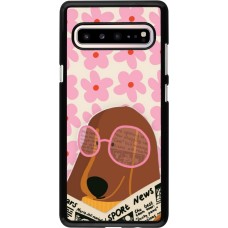 Samsung Galaxy S10 5G Case Hülle - Dog with newspaper Spring 2026