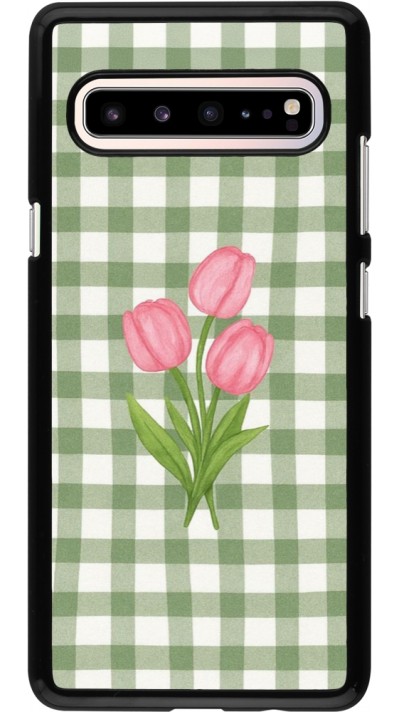 Samsung Galaxy S10 5G Case Hülle - Green vichy tulips Spring 2026