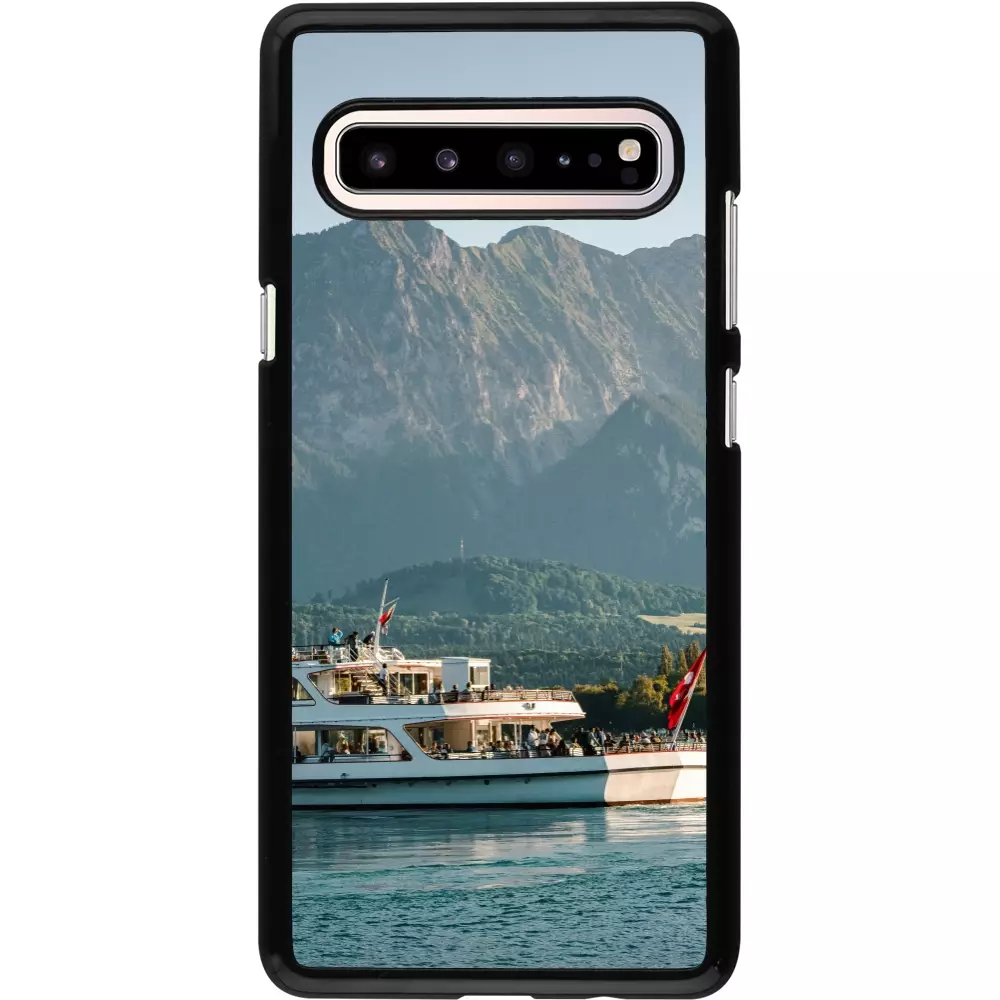 Coque Samsung Galaxy S10 5G - Fête Nationale Suisse Bateau Leman