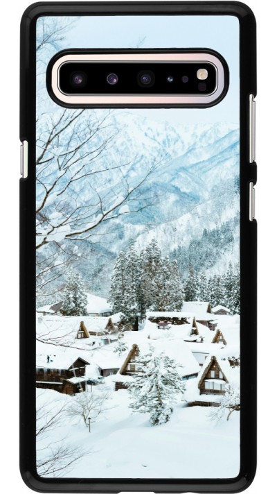 Samsung Galaxy S10 5G Case Hülle - Winter 25 Winter snowy landscape