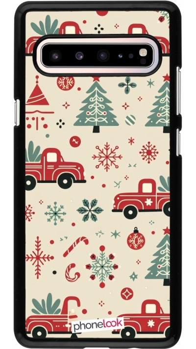 Samsung Galaxy S10 5G Case Hülle - Weihnachten 2024 Lkw Tanne