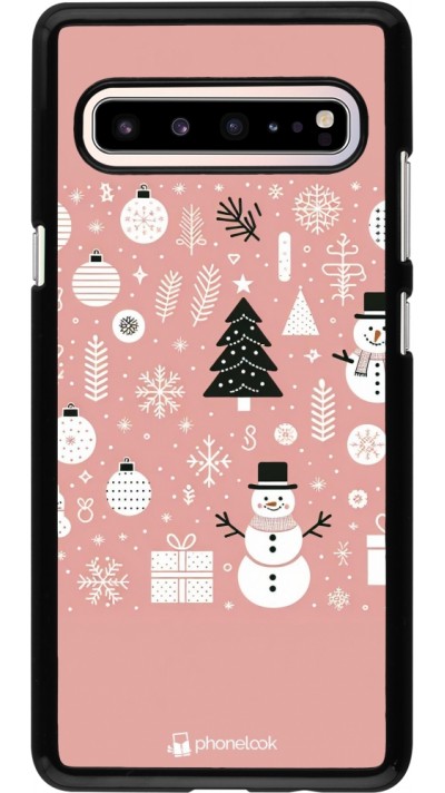 Samsung Galaxy S10 5G Case Hülle - Weihnachten 2024 Rose Schneemann Weihnachten Samsung Galaxy S10 5G Case Hülle - Weihnachten 2024 Rose Schneemann Weihnachten