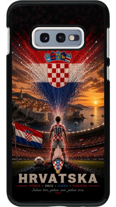 Samsung Galaxy S10e Case Hülle - Fussball Kroatien splash 2026
