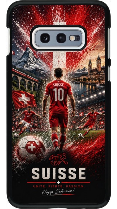 Samsung Galaxy S10e Case Hülle - Fussball Suisse splash 2026