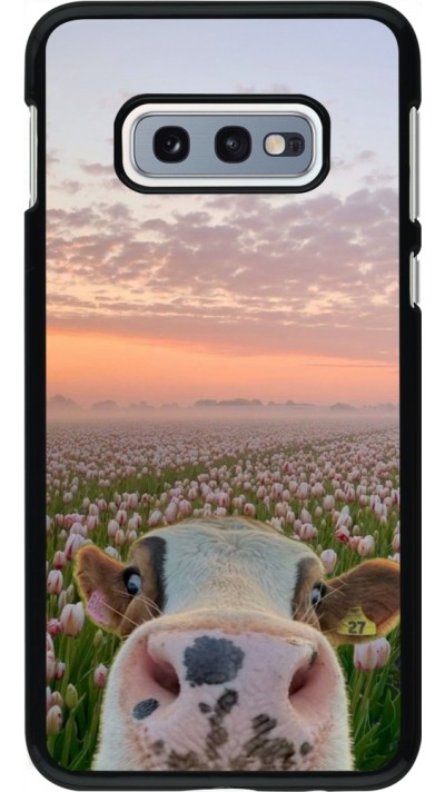 Samsung Galaxy S10e Case Hülle - Cow with tulips Spring 2026