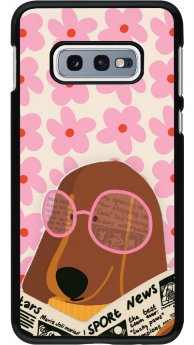 Samsung Galaxy S10e Case Hülle - Dog with newspaper Spring 2026