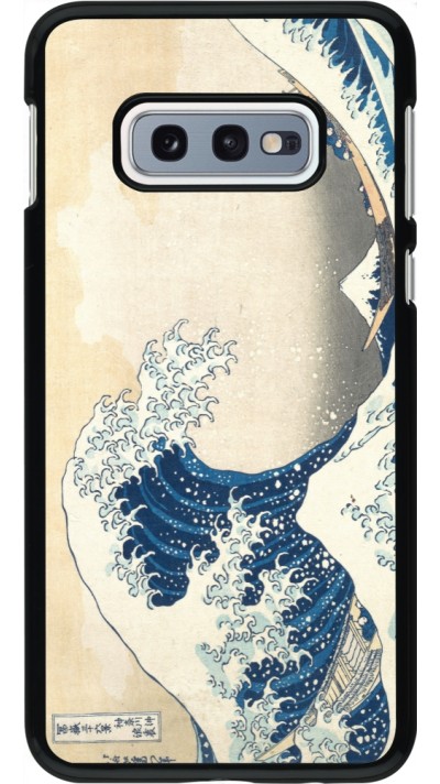 Coque Samsung Galaxy S10e - Tableau art - La Grande Vague de Kanagawa - Hokusai