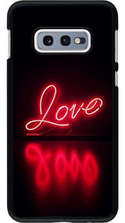 Samsung Galaxy S10e Case Hülle - Valentine 2025 Neon Liebe