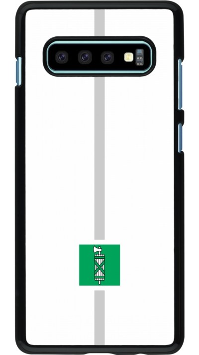 Coque Samsung Galaxy S10+ - Canton SG blanc