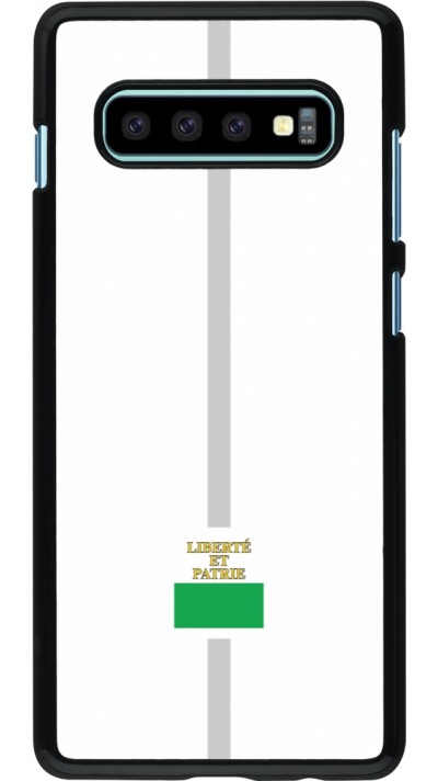 Coque Samsung Galaxy S10+ - Canton VD blanc