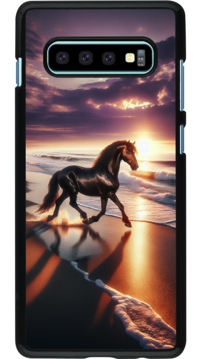 Coque Samsung Galaxy S10+ - Cheval majestueux plage