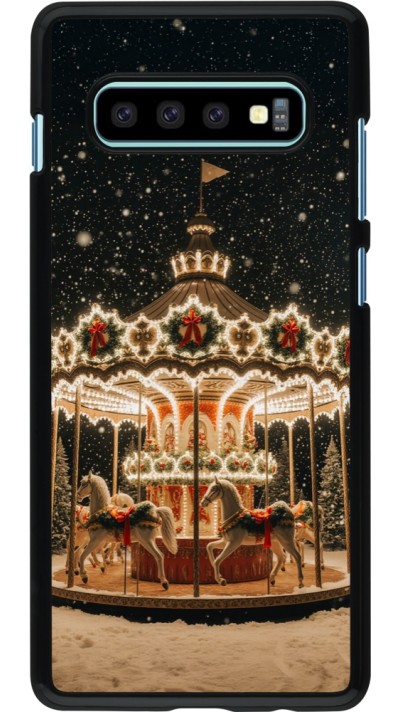 Samsung Galaxy S10+ Case Hülle - Christmas 25 Carousel