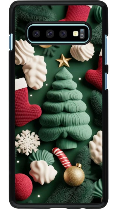 Samsung Galaxy S10+ Case Hülle - Christmas 25 Christmas textiles
