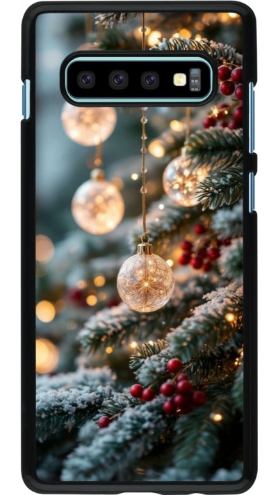 Samsung Galaxy S10+ Case Hülle - Christmas 25 Xmas Decorated Tree