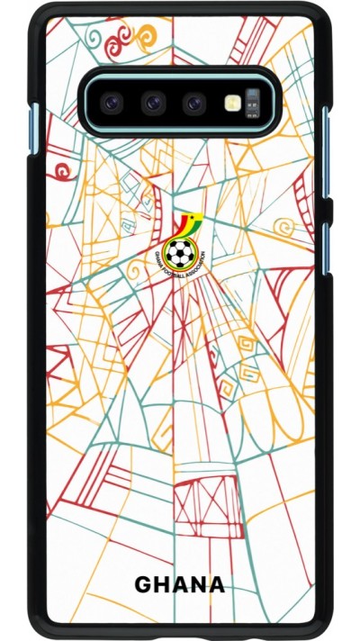Coque Samsung Galaxy S10+ - Maillot de football Ghana 2026 personnalisable