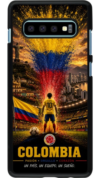 Coque Samsung Galaxy S10+ - Football Colombie splash 2026