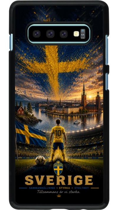 Coque Samsung Galaxy S10+ - Football Suède splash 2026