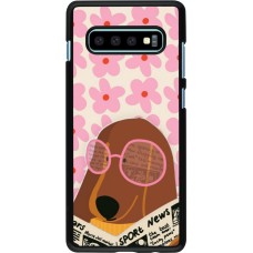 Coque Samsung Galaxy S10+ - Dog with newspaper Spring 2026