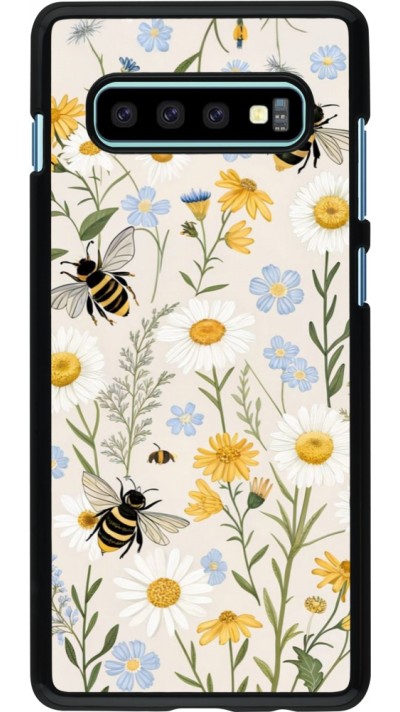 Coque Samsung Galaxy S10+ - Pattern bees Spring 2026