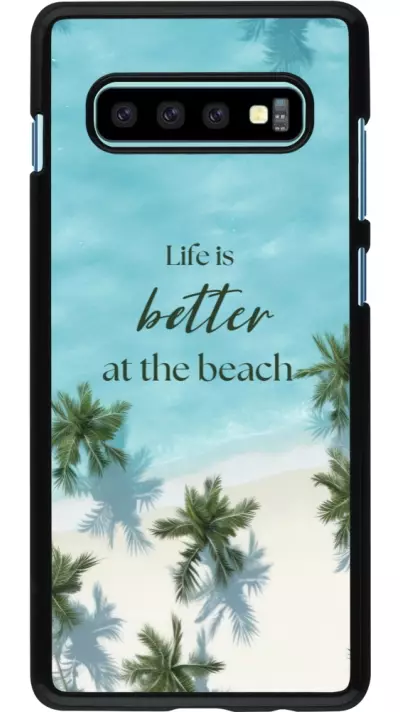 Coque Samsung Galaxy S10+ - Summer 2025 Life is better at the beach